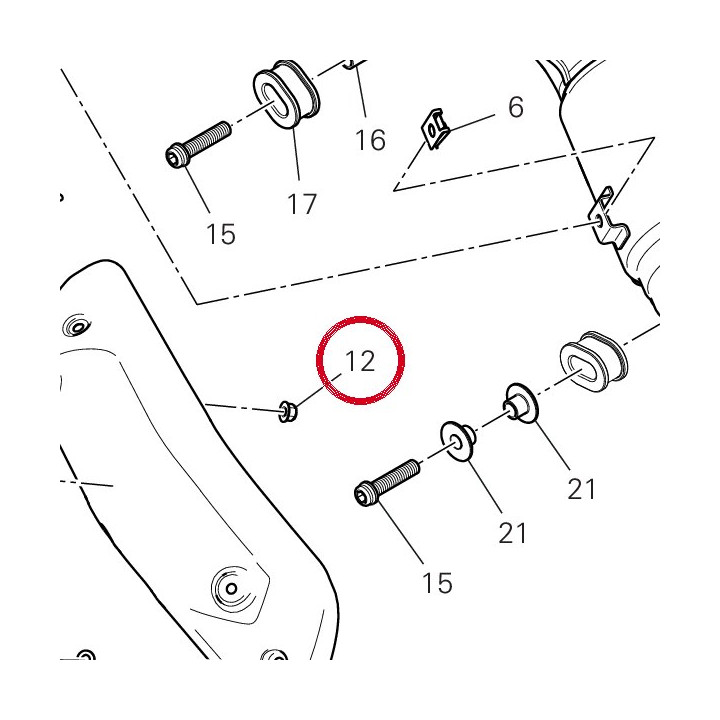 Ecrou 74941108B — réf. 74941108B | Ducati Store