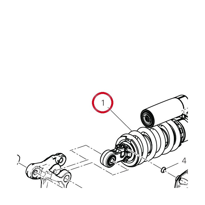 Amortisseur arrière — réf. 36522792A | Ducati Store
