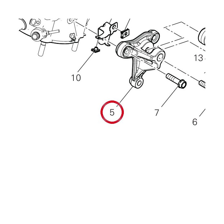 Support amortisseur — réf. 8291S081AA | Ducati Store