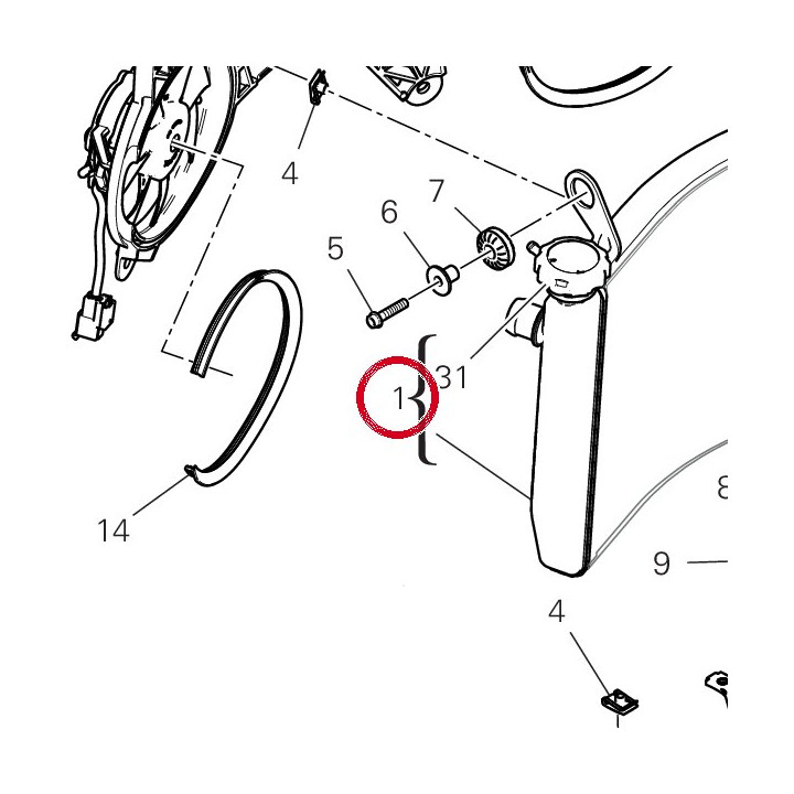 Radiateur D'Eau 54841271A — réf. 54841271A | Ducati Store