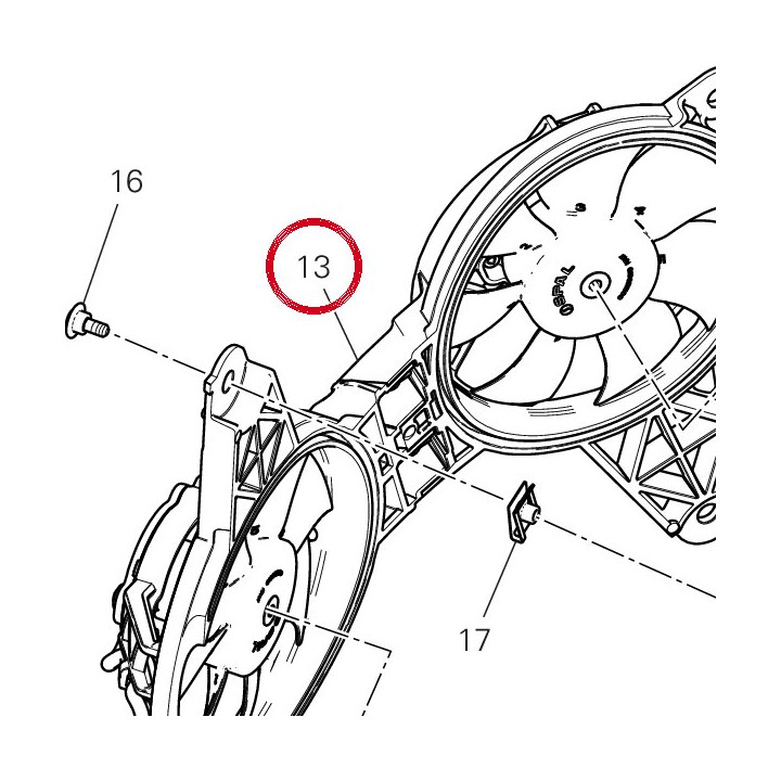 Ventilateur 8292S731B — réf. 8292S731B | Ducati Store