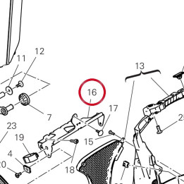 Bride supérieur 8301P861AA — réf. 8301P861AA | Ducati Store