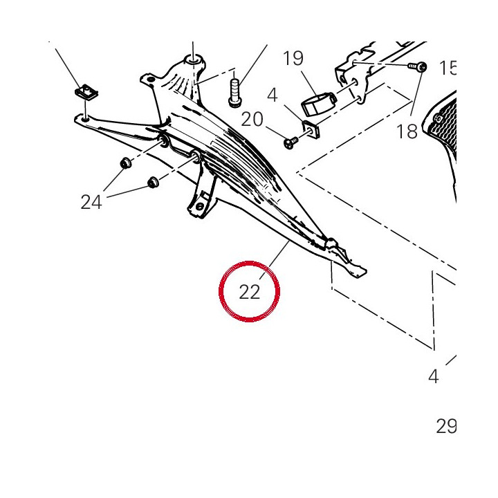 Support 8301P931A — réf. 8301P931A | Ducati Store