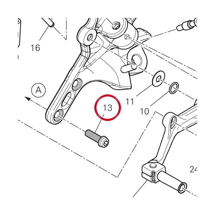 Vis tceif M8X25 77157258C — réf. 77157258C | Ducati Store