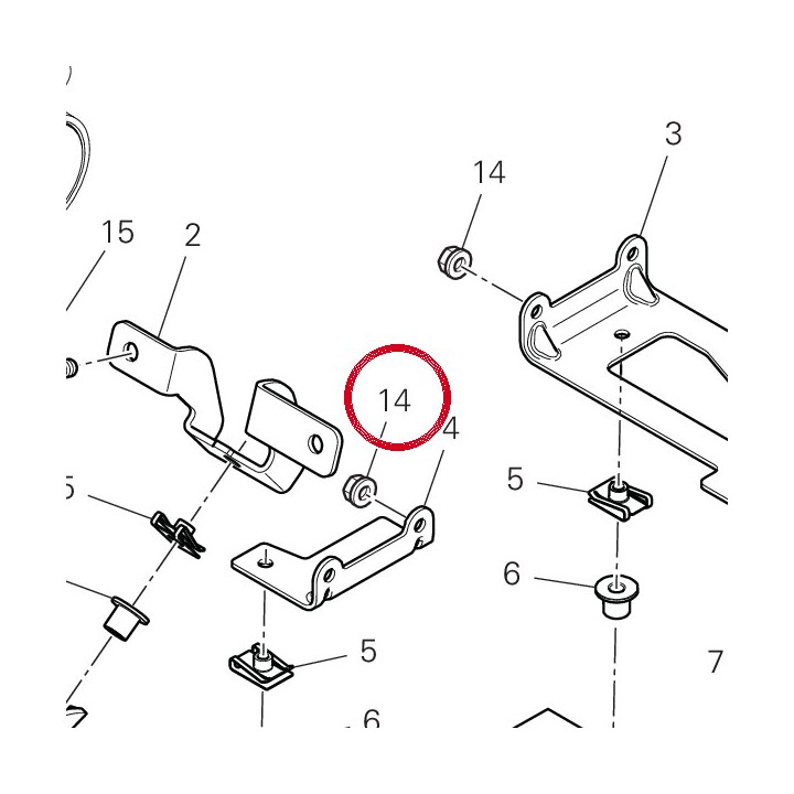 Écrou autobloquant 74941103B — réf. 74941103B | Ducati Store