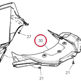Bavette Garde-Boue — réf. 460PR761A | Ducati Store