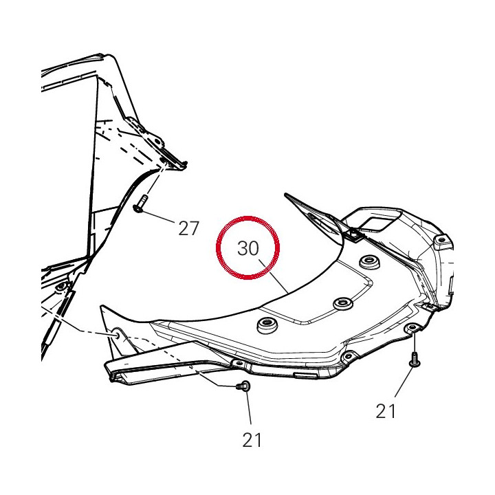 Bavette Garde-Boue — réf. 460PR761A | Ducati Store