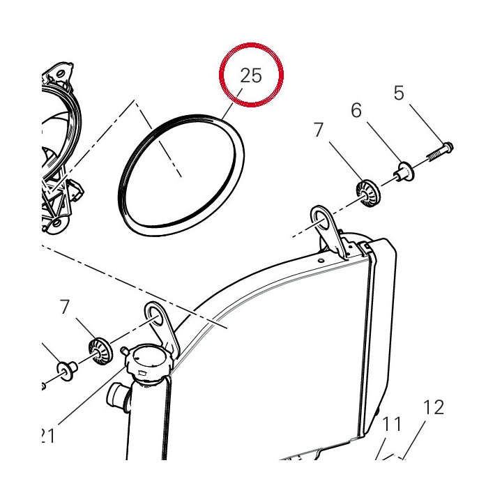 Joint gauche 79111561A — réf. 79111561A | Ducati Store