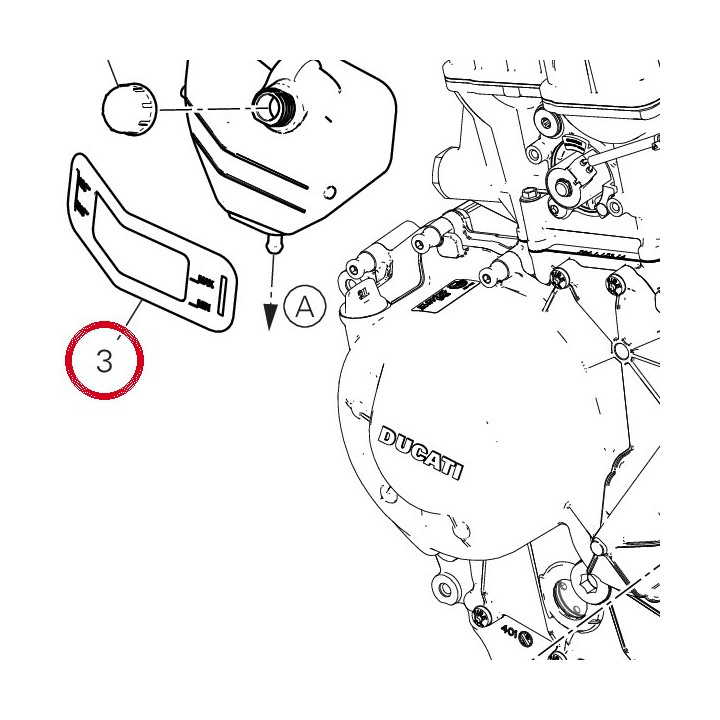 Support réservoir eau — réf. 86614111A | Ducati Store