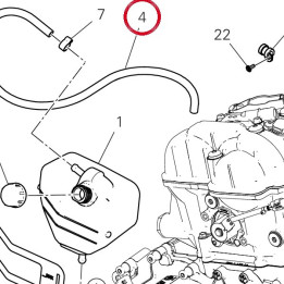 Tuyau drainage 59019661A — réf. 59019661A | Ducati Store