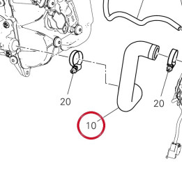 Tuyau eau retour 80012761A — réf. 80012761A | Ducati Store