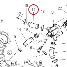 Manchon Thermostat/T╥te — réf. 80012771A | Ducati Store