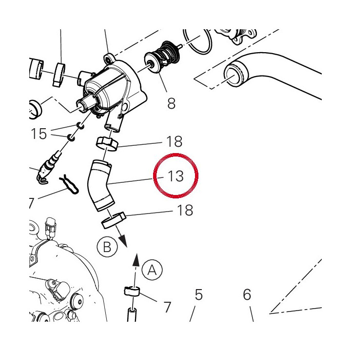 Manchon Thermostat/Tete — réf. 80012781A | Ducati Store