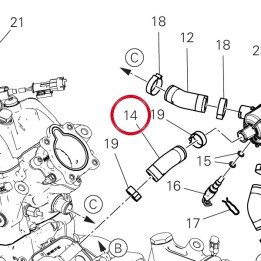 Manchon 80012791A — réf. 80012791A | Ducati Store