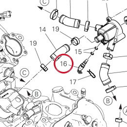 Capteur temperature D'Eau — réf. 55242631A | Ducati Store