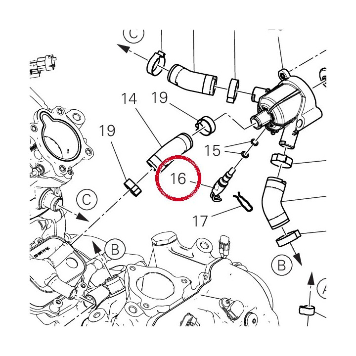 Capteur temperature D'Eau — réf. 55242631A | Ducati Store