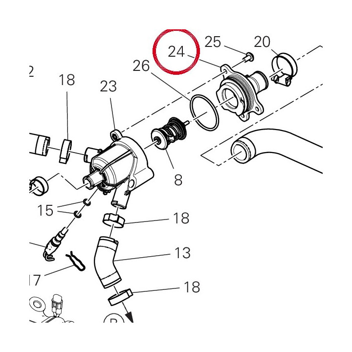 Couvercle gicleur ensemble — réf. 61610241A | Ducati Store
