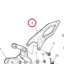 Pare-Talon avant gauche — réf. 24718331AA | Ducati Store