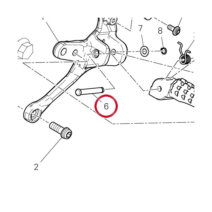 Pivot Repose-Pieds — réf. 82115721AA | Ducati Store