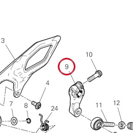 Levier commande cangement — réf. 45611391AA | Ducati Store