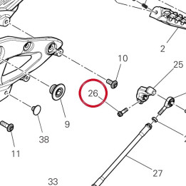 Vis tceif M6X18 77110401A — réf. 77110401A | Ducati Store