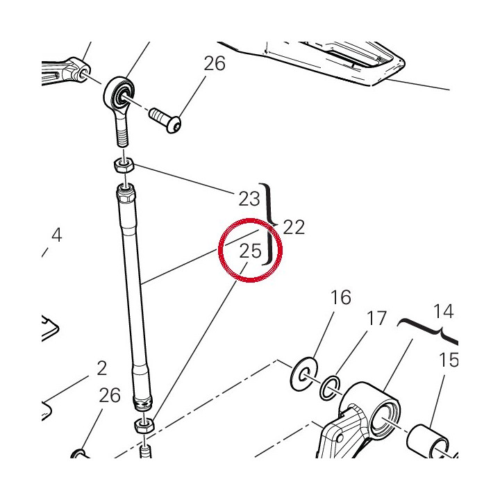 Écrou filetée gauche M6 — réf. 74750011AB | Ducati Store
