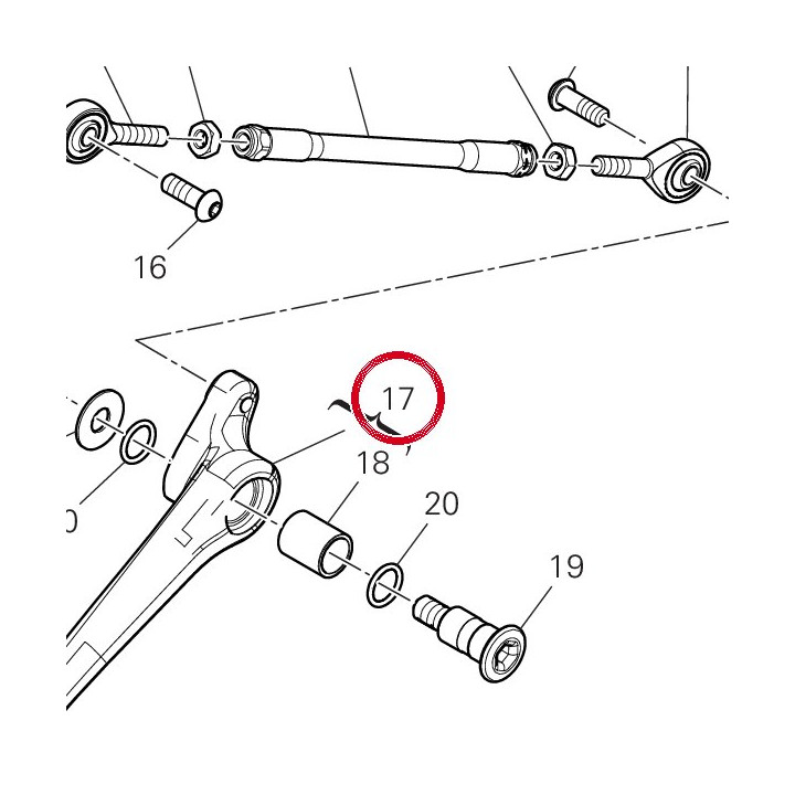 Levier de commande — réf. 45623811AA | Ducati Store