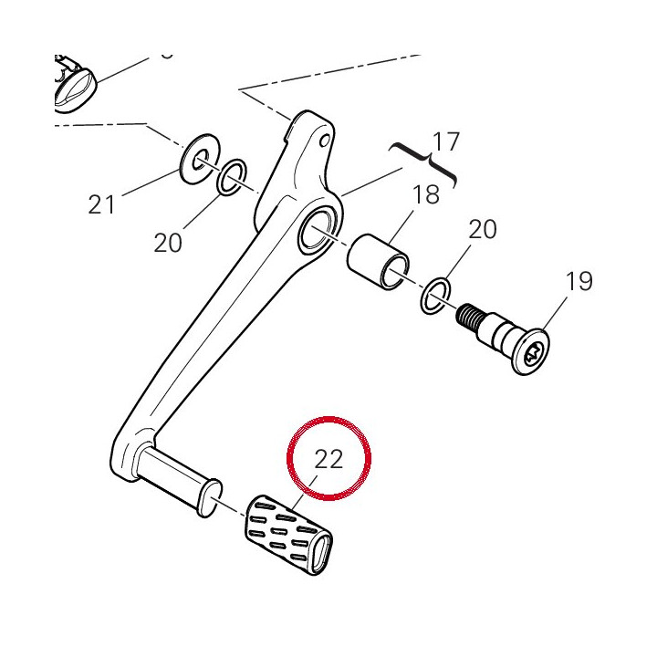 Couvre-Pedale 76410112A — réf. 76410112A | Ducati Store
