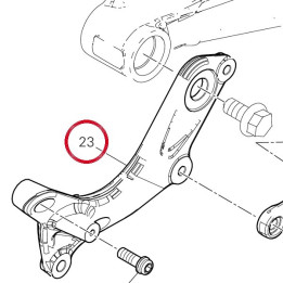 Support axe fourche ar. — réf. 8291S521AA | Ducati Store