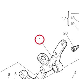 Plaque D. avant 8241A782AA — réf. 8241A782AA | Ducati Store
