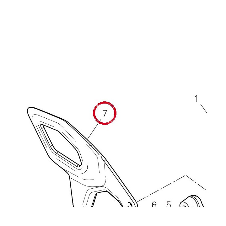 Pare-Talon avant droit — réf. 24718321AA | Ducati Store