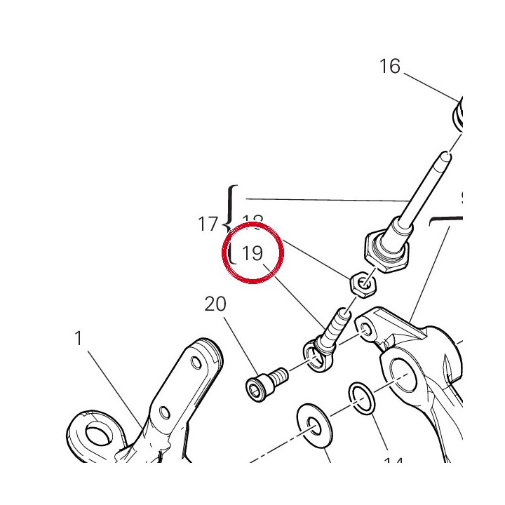 Fourche 18410241AA — réf. 18410241AA | Ducati Store