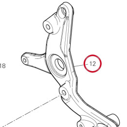 Support axe fourche ariere — réf. 8291S511AA | Ducati Store