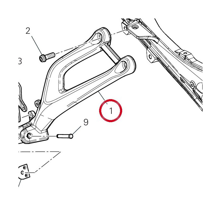 Plaque D. arrière — réf. 8241A801AB | Ducati Store