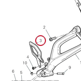 Pare-Talon droit 24718391AB — réf. 24718392AB | Ducati Store