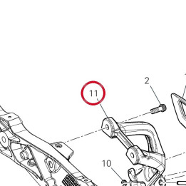 Plaque G. arrière — réf. 8241A811AB | Ducati Store