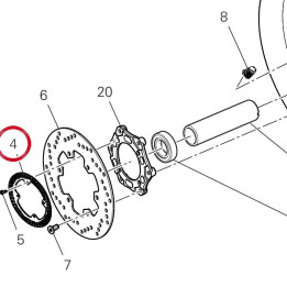 Roue phonique arrière — réf. 50410461AA | Ducati Store