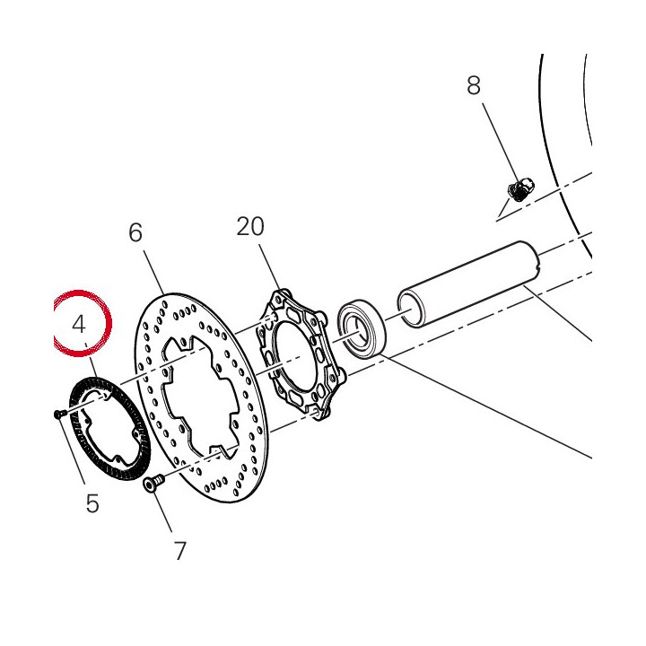Roue phonique arrière — réf. 50410461AA | Ducati Store