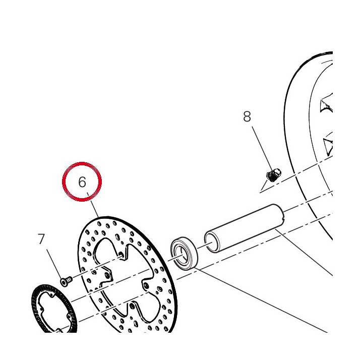 Disque frein arrière — réf. 49210121A | Ducati Store