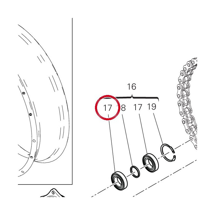 Roulement 70250681A — réf. 70250681A | Ducati Store