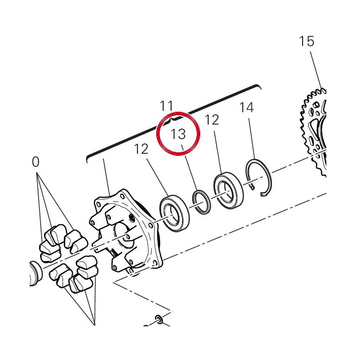 Entretoise 71316311AA — réf. 71316311AA | Ducati Store