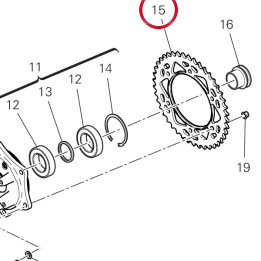 Couronne D42 49417121AA — réf. 49417121AA | Ducati Store