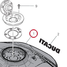 R╘servoir 58613462BA — réf. 58613462BA | Ducati Store