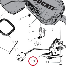 Jauge niveau essence — réf. 59210361A | Ducati Store