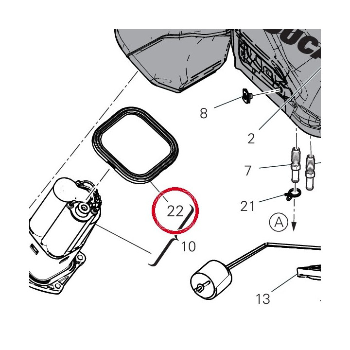 Joint 79111671A — réf. 79111671A | Ducati Store