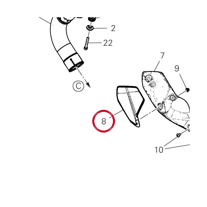 Pare-Chaleur plastique — réf. 4601R931A | Ducati Store