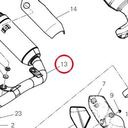 Silencieux 57316862A — réf. 57316862A | Ducati Store