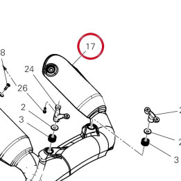 Pare-Chaleur centrale — réf. 4601R731A | Ducati Store