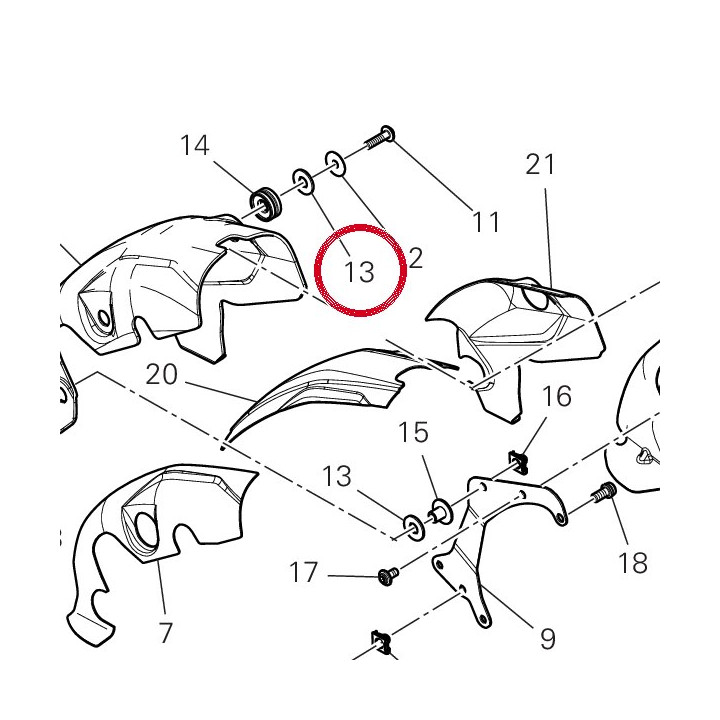Rosette 85640121A — réf. 85640121A | Ducati Store