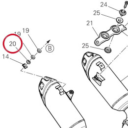 Entretoise 71614251A — réf. 71614251A | Ducati Store